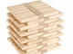 GoMaihe 600 PCS Bastoncini Legno, Abbassalingua Legno Naturale, Stecchi Gelato Legno di a...