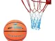 Kimet - Canestro da basket per bambini, con pallone da basket e anello con rete, diametro...