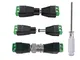 Aiqeer 15 Paia 2.1X5.5 mm DC Alimentazione Connettore e 10 Paia BNC Video Balun Connettore...