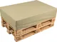 pomodone Cuscino per Pallet 120x80 cm in Similpelle Sabbia