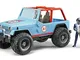 bruder 02541 - Jeep Cross Country Racer blu con racer, veicolo fuoristrada, auto, veicolo...