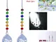 Crystalsuncatcher 2PCS Crystal Ball Prism Rainbow Maker chakra Hanging Suncatcher colori r...