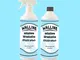 KIT Walline - 2X Soluzione Idroalcolica Alcol Etilico 70% v/v Per Superfici 1 lt con Spruz...