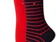 Tommy Hilfiger TH WOMEN SMALL STRIPE 2P Calzini, Rosso (Red/Navy 219), 35-38 (Pacco da 2)...