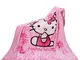 YIMU Coperta con stampa di Hello Kitty, morbida coperta in flanella per ragazzi, ragazze,...