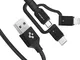 Spigen Cavo 3 in 1 8 Pin Lightning Micro USB a 5 Pin USB Tipo C Ultra Intrecciato Intrecci...