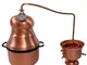 Distillatore Alambicco in Rame 15 litri modello a Serpentina e con Manici