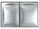 Sportello porta acciaio inox foro banco bar cm 88,5x70,4 cerniera sinistra RS9513