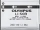 Olympus Li-50B Batteria Mju-1010/1020/1030