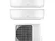 ARGO Ecowall 9 + 9 Climatizzatore Fisso, DC Inverter, con WiFi, Bianco, 9000 + 9000 BTU/h,...