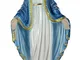 Statua Madonna Immacolata Miracolosa in gesso madreperlato dipinta a mano - 30 cm
