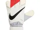 Nike - Guanti GK Grip 3, Multicolore (White/Total Crimson/(Black)), 11