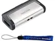 SanDisk Ultra 128GB Dual Drive USB Type-C Flash Drive Bundle (SDDDC2-128G-G46) with Everyt...