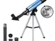 Telescopio per Bambini, Uverbon Telescopio Astronomico Zoom 360/50mm con Treppiede Telesco...