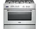 Cucina a gas con forno elettrico, N° 5 Fuochi, 90x60 cm, PRO 96 MX ED