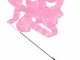 Nastro colorato con asta per ginnastica ritmica, danza, ginnastica artistica, 4 m, Pink, T...