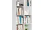 Homfa Scaffale Libreria Mobile Soggiorno in Legno Mobile per Archiviazion Carico 30 kg (Bi...