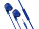 MOOOV 493160 - Cuffie intrauricolari con microfono integrato, colore: Blu