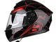 OUTO Casco Staccabile Multi-Funzione Anti-Nebbia Doppio Obiettivo Moto Uomini e Donne Casc...