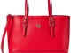 Tommy Hilfiger Honey Med Tote, Borse Donna, Rosso (Barbados Cherry), 1x1x1 centimeters (W...