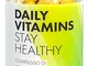 DAILY VITAMINS - Integratore multivitaminico e mulitiminerale vegano, 180 capsule - dose g...