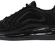 Nike Air Max 720 (GS), Scarpe da Atletica Leggera Bambino, Nero (Black/Black/Black 000), 3...