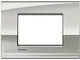 Bticino LNC4803PL Placca Livinglight Air 3 Moduli, Palladio
