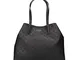 Guess Vikky Large Tote, Bags Flap Donna, Black, One Size