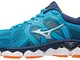 Mizuno Wave Sky 2, Scarpe da Running Donna, Multicolore (Hawaiian Ocean/Silver/Bird of Par...