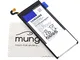 mungoo EB-BG928ABE, batteria originale per cellulare Samsung G928F Galaxy S6 Edge Plus, co...