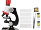 Filfeel Microscopio Regalo Meraviglioso in plastica 1200X, con microscopio per biologia Pr...