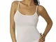 VAJOLET BY SELINA Canottiera Donna Intimo in Cotone Filo Scozia Spalla Stretta CT5451 Misu...