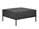 [en.casa] Sgabello divano individualmente integrabile nero - consiste da montatura e cusci...