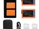 Vemico NP-FW50 Batteria Caricabatterie Kit 2 pack 1200mAh Batterie di Ricambio Tipo-C LCD...