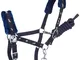 Cwell Equine Nuovo Cavallo Stampa Pelliccia Imbottito headcollars Halter + Coordinato Piom...