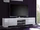 TV EOS Grande Armadio a 2 Ante, 190 x 45 x 50 cm, Bianco Lucido