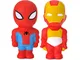 HuangWeida Squishy Supereroe Giocattoli, Spiderman Iron Man Set a Crescita lenta Squishy K...