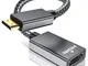Adattatore Mini HDMI a HDMI 2.0, 4K@60Hz Convertitore di Mini HDMI Compatibile per Fotocam...