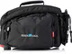 KLICKfix Borsa da bici Rackpack 1 per borsa portapacchi Racktime, nera, 35 x 28 x 22 cm