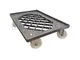Carrello su Ruote con griglia per trasportare Cassette per Impasto Pizza da cm 60x40