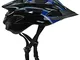 Schreuders Sport 75CX, Senior-Casco da Bicicletta Unisex-Adulto, Nero/Blu Cobalto, Taglia...