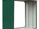 vidaXL Rifugio di stoccaggio di legno acciaio zincato 172x91x154 cm Verde