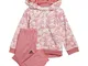 adidas GM8963 I AOP Jog FT Tuta da Ginnastica Unisex - Bimbi 0-24 Top:Hazy Rose/White Bott...