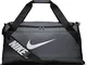 Nike Brsla M Duff, Borsa da Viaggio Unisex Adulto, Grigio/Nero/Bianco, Taglia Unica