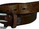 La Martina Cintura Uomo Donna Marrone Scuro Belt Men Woman Dark Brown 023.A92