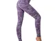 SotRong Pantaloni da Yoga a Vita Alta da Donna Leggings da Palestra con Motivo Mimetico Bu...