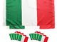 Bandiera Italiana,Bandiera Italiana da Esterno - 2 Pezzi 90 * 150cm bandiera italiana gran...