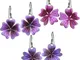 Surja Handmade in Italy - ORECCHINI FIORI DI MALVA - Realizzati artigianalmente con serigr...