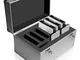 ICY BOX IB-AC626 Suitcase Case Alluminio, Spugna Argento
