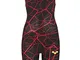 Arena Womens Limited Edition Carbon Air Kneeskin - Black/Bright Red Size 26